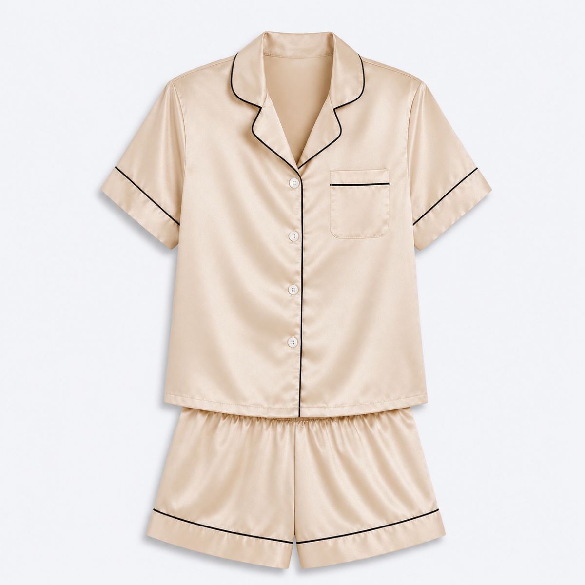 Pyjama-Set aus weichem Satin