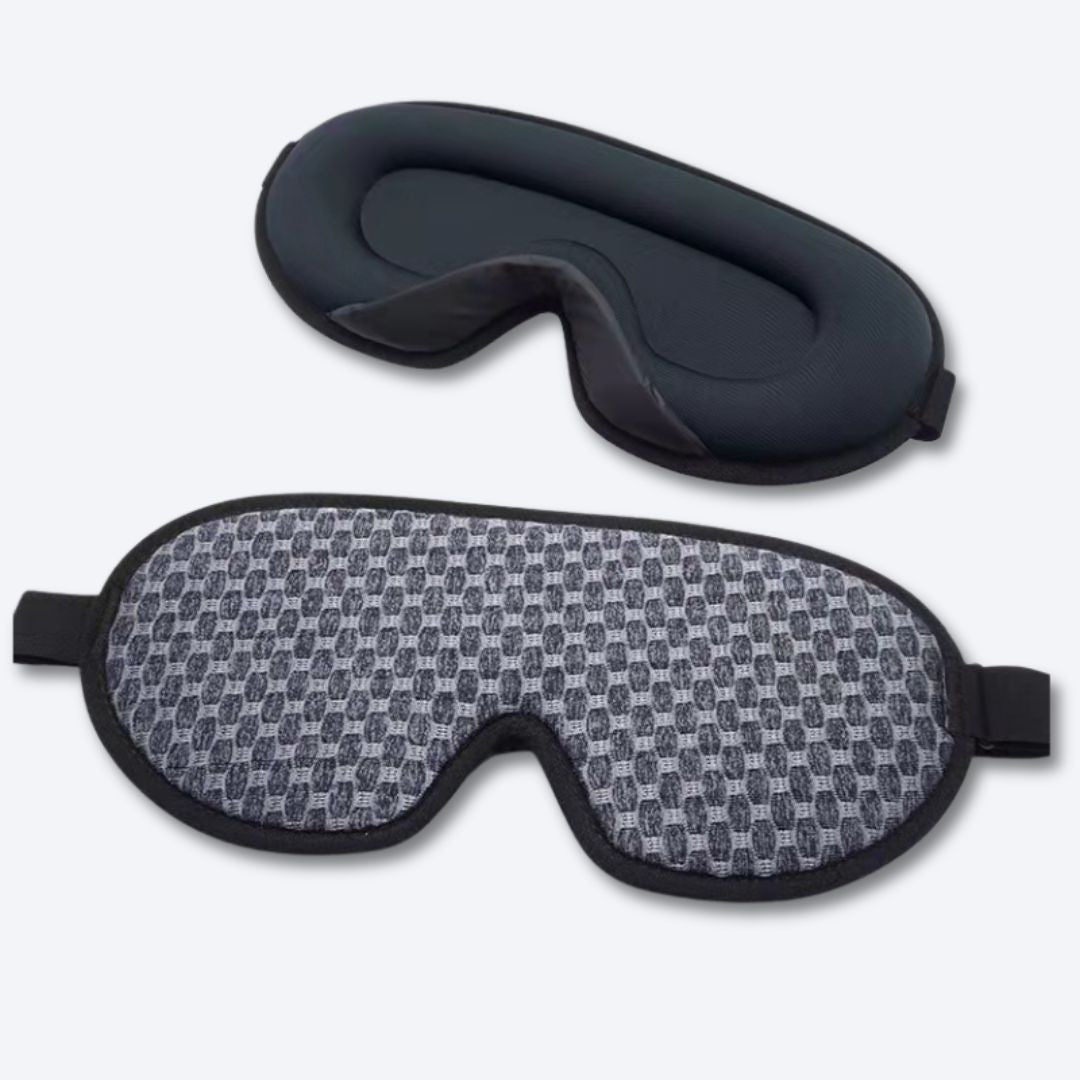 Sleepia 3D Elite Contoured Mask - High-performance blackout eye mask for eyelash protection