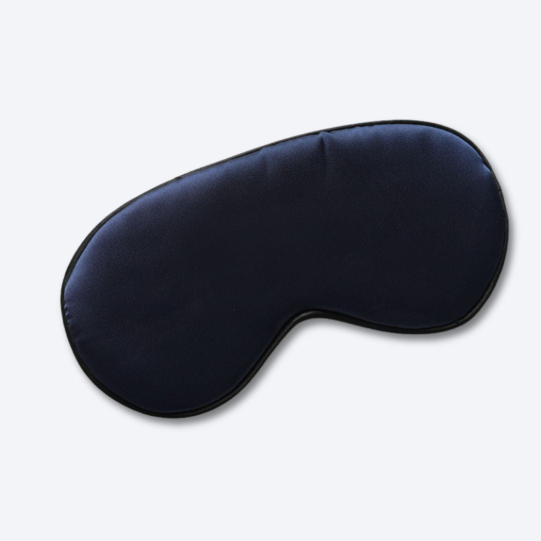 Sleepia Pure Faux Silk Mask - Elegant champagne pink silk eye mask for skin-friendly sleep